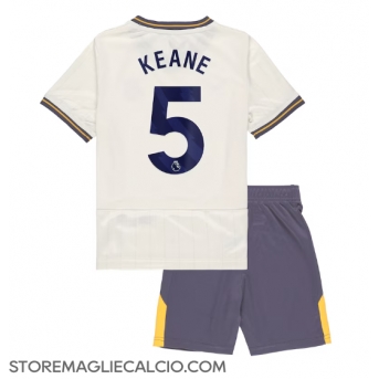 Everton Michael Keane #5 Maglia Gara Terza Repliche 2024-25 Bambino Maniche Corte